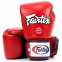 Fairtex BGV1BR "Breathable" Боксерские Перчатки Тайский Бокс c Сеткой Красные